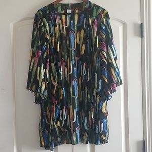 Cactus Print Kimono